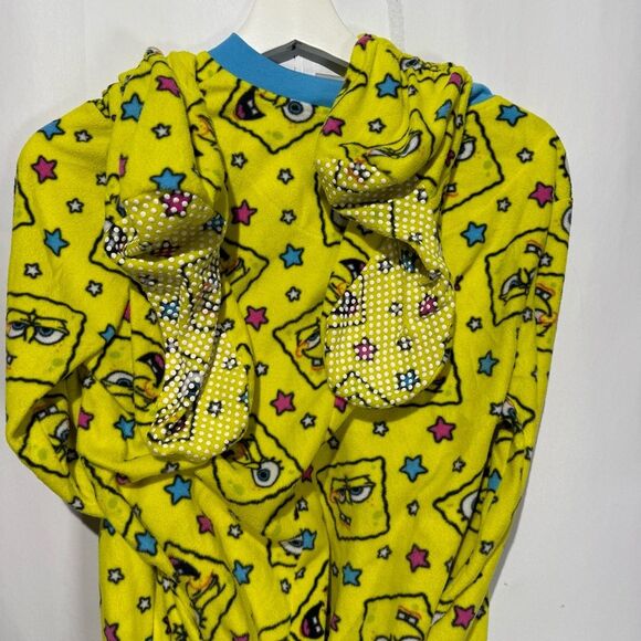 SpongeBob SquarePants Fleece one piece  Footed Pajama x-large JUNIOR sizing - Picture 7 of 7